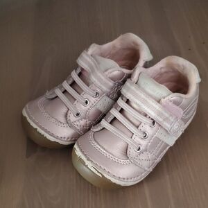 Stride Rite Metallic Pink Baby Shoes
